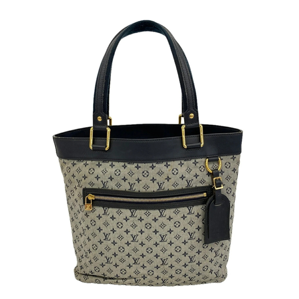 Louis Vuitton Monogram Mini Lucille GM Tote Bag M92675 Blue Women's